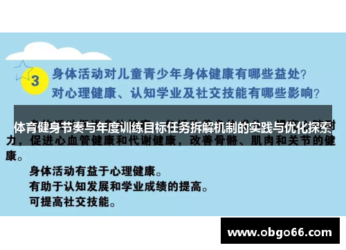 体育健身节奏与年度训练目标任务拆解机制的实践与优化探索